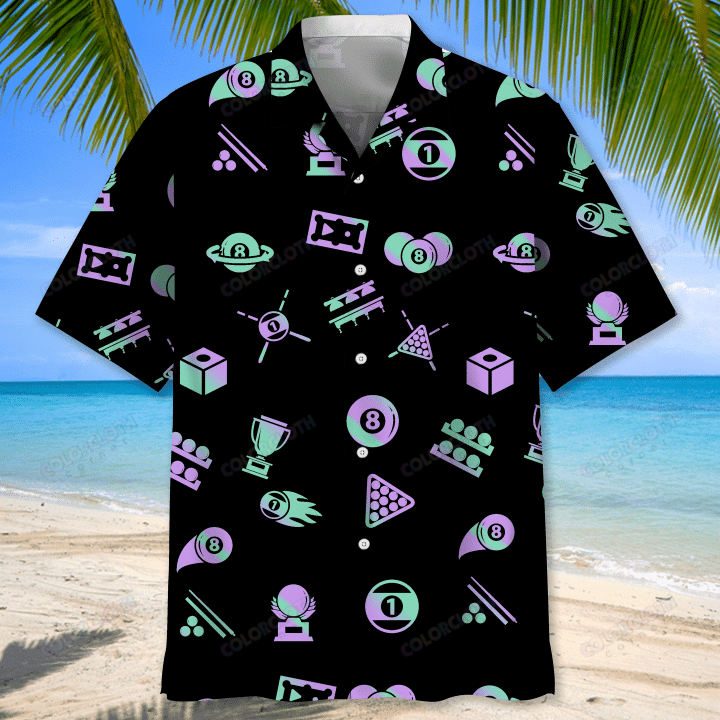 Billiard Color Hawaiian Shirt Ha40360