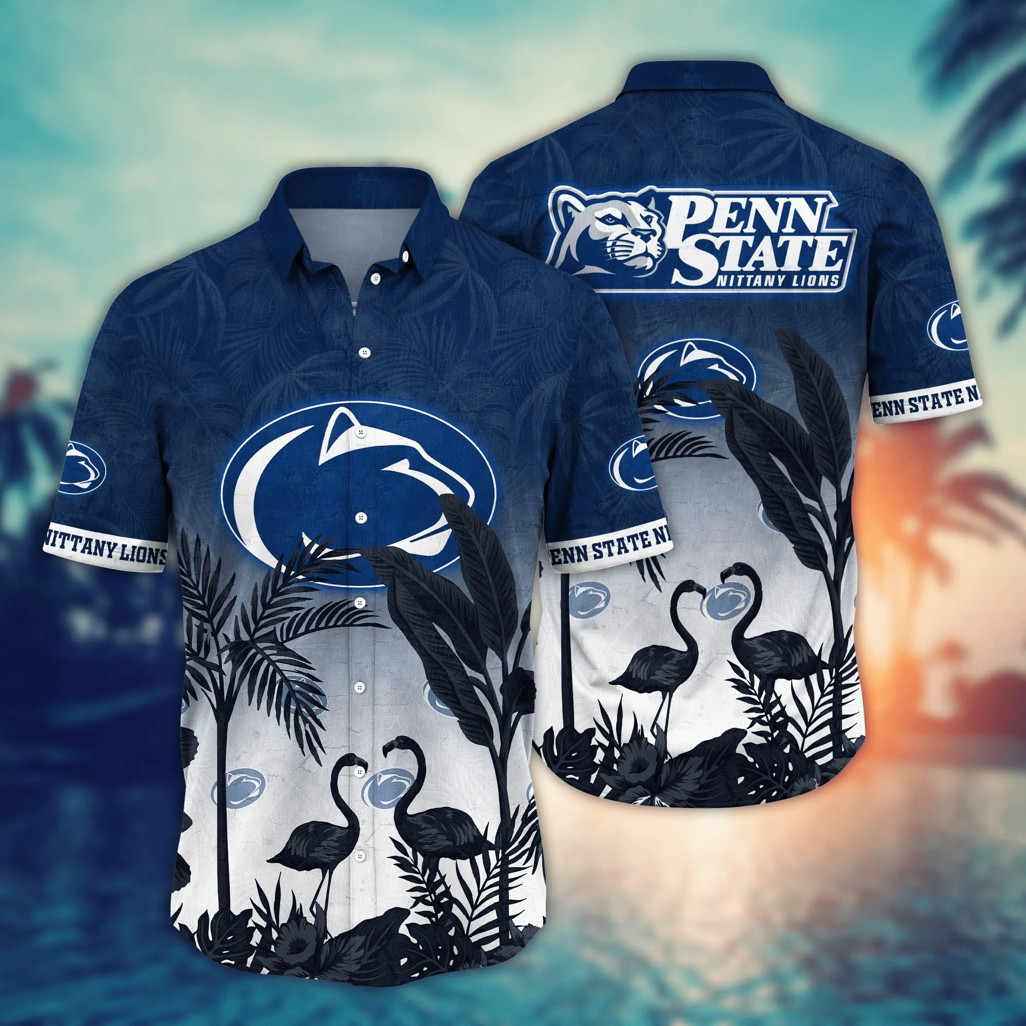 Penn State Nittany Lions NCAA Hawaiian Shirt Midsummertime Aloha Shirt