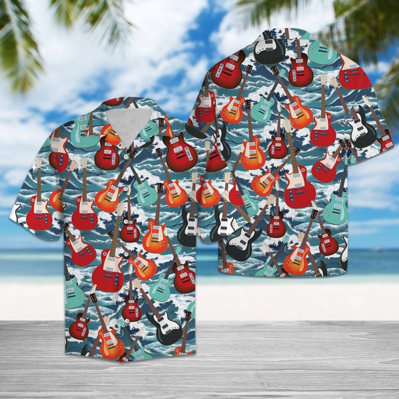 Guitar For Summer Hawaiian Shirt Ha73901