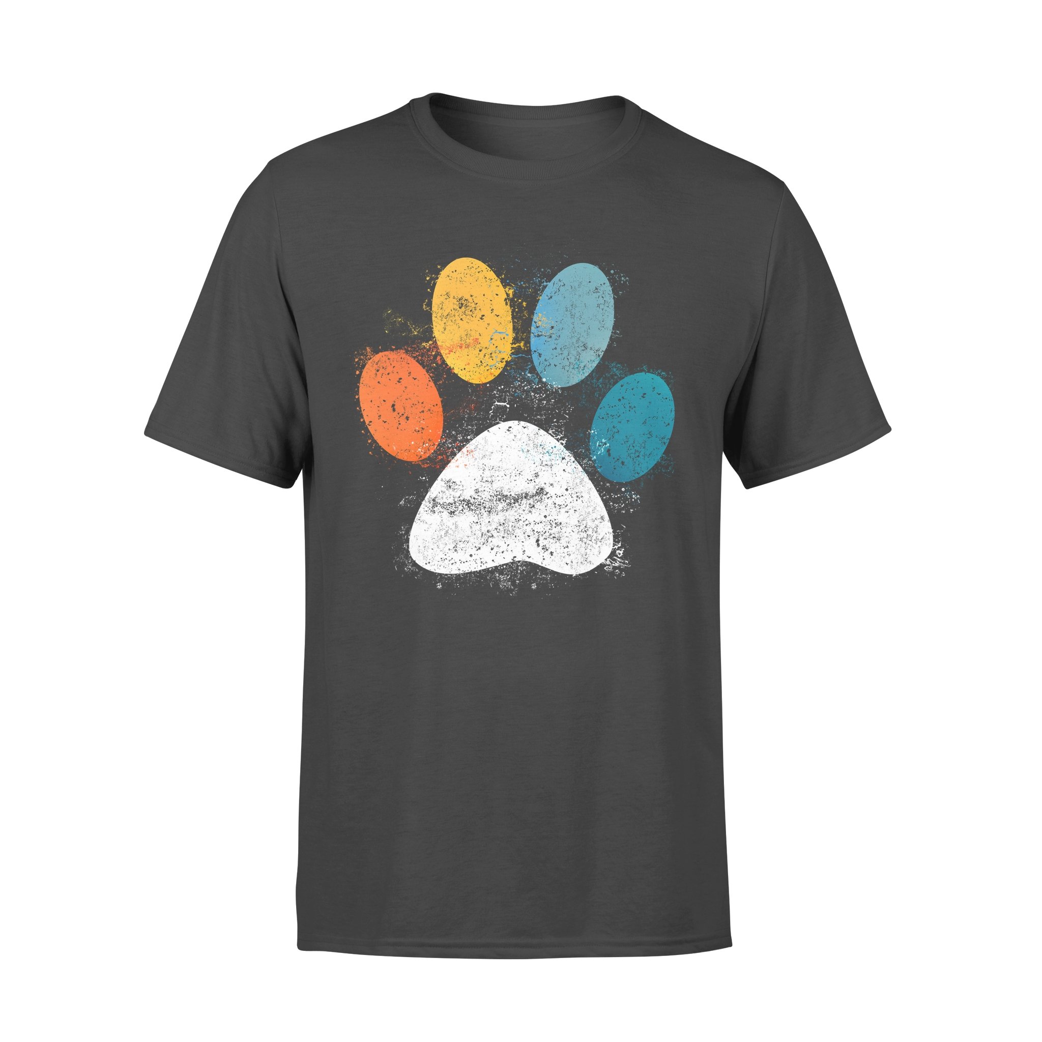 Dog gift idea Vintage Dog Puppy Paw Print T-shirt – Standard T-shirt