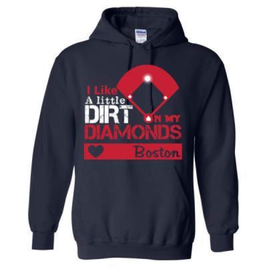 AGR Boston Red Sox I Like A Little Dirt On My Diamonds – Heavy Blend™ Hooded Sweatshirt