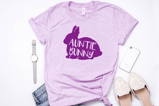 Auntie Bunny, Auntie Bunny Shirt, Aunt Bunny tee, Auntie Funny Shirt, Aunt Gift Shirt, Bunny Family Shirts, Aunt Pregnancy Reveal Tee