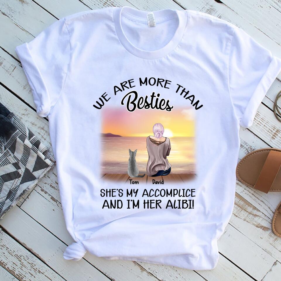 We Are More Than Besties She My Accomplice Customized Women Shirt – Trending Personalized