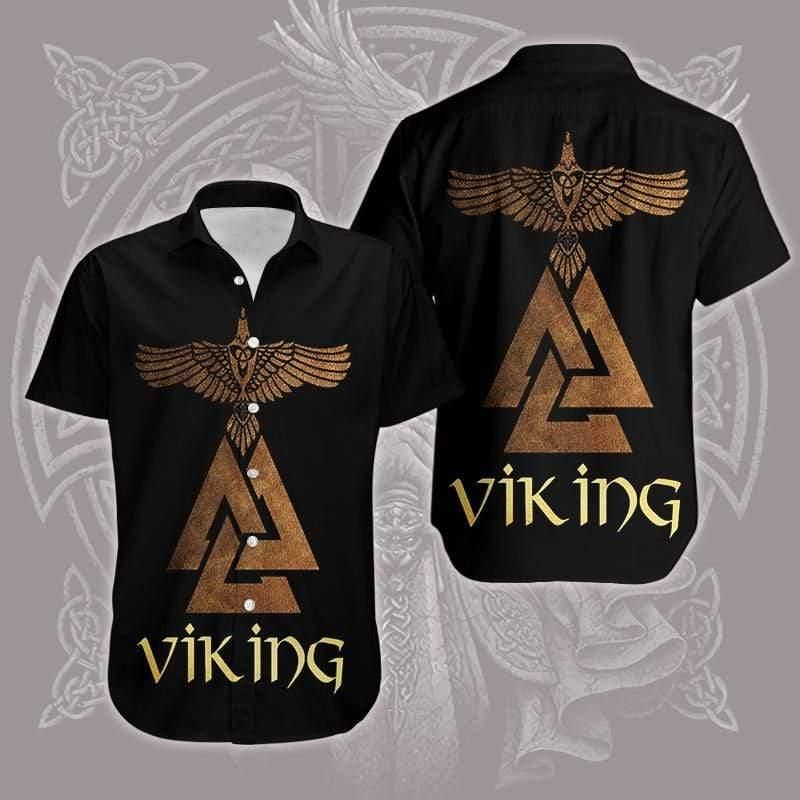 Viking Shirts – Amazing Nordic Viking Pattern Unisex Hawaiian Shirt Summer Hawaiian For Men, Women, Couple