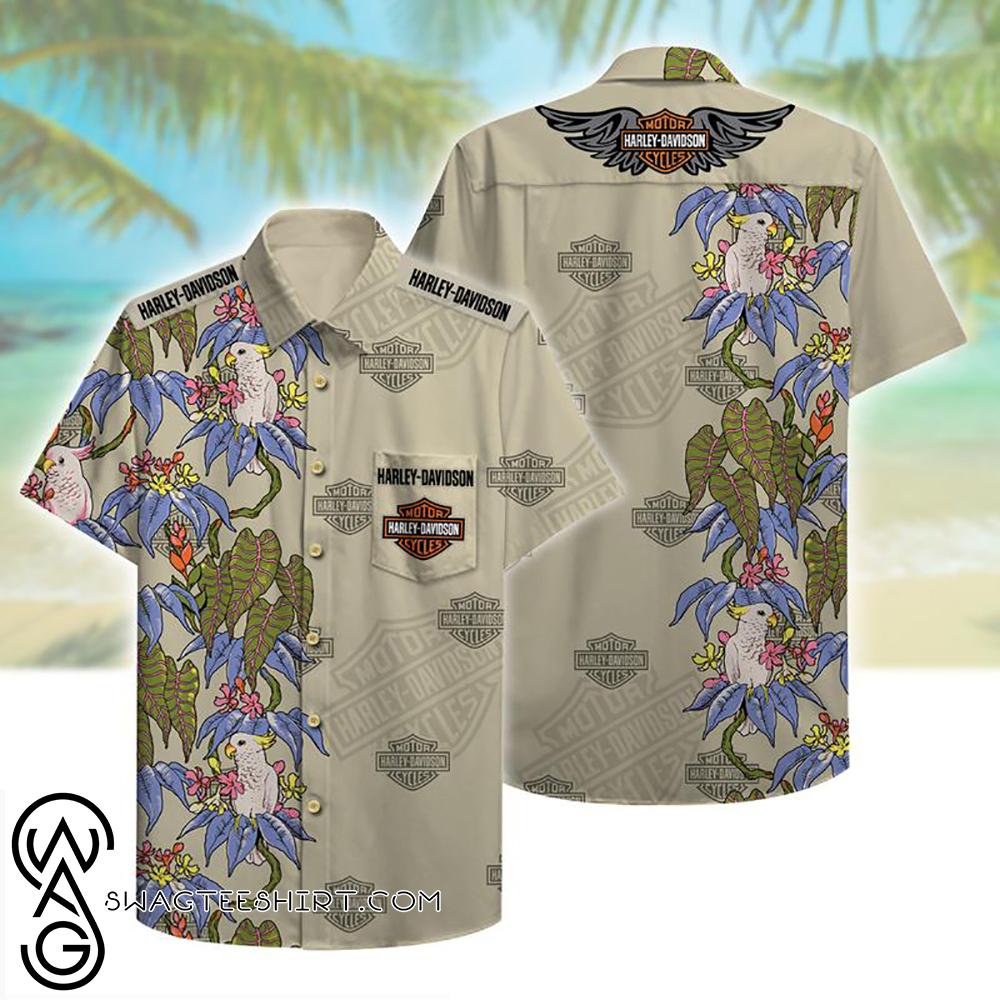 Beach Shirt Harley-Davidson Motorcycles Beach Pattern Hawaiian Shirt – Hot Item