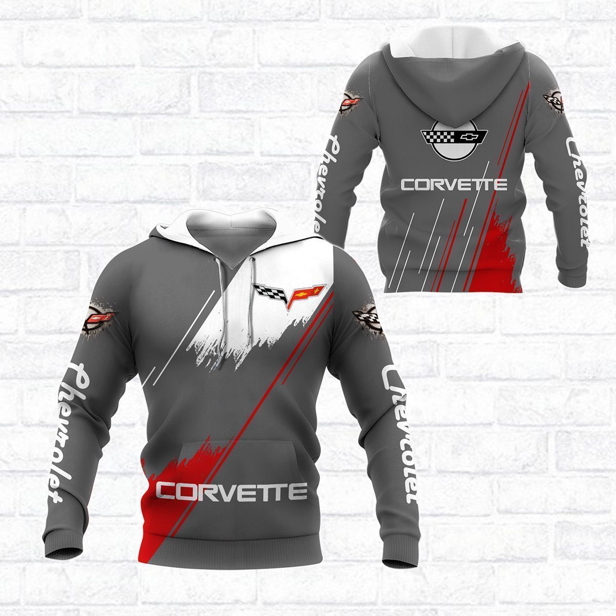 3D All Over Printed CHEVROLET Corvette LPH-NH Shirts Ver 1 (Grey)