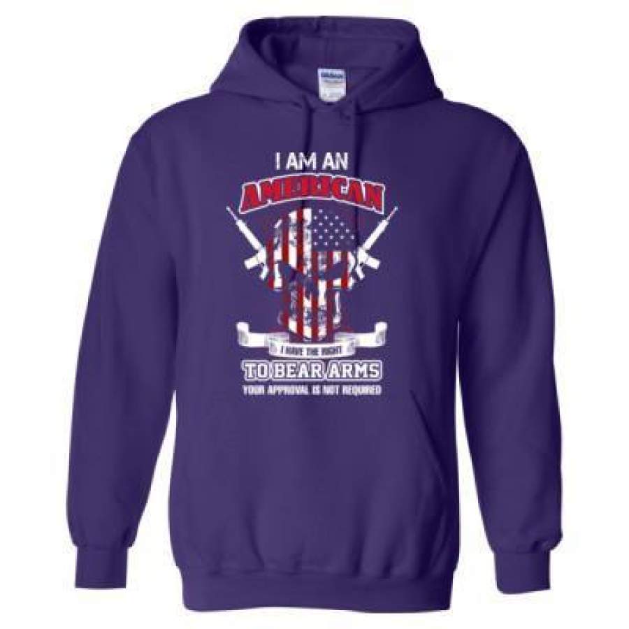 AGR I Am An American I Have The Right To Bear Arms – Heavy Blend™ Hooded Sweatshirt