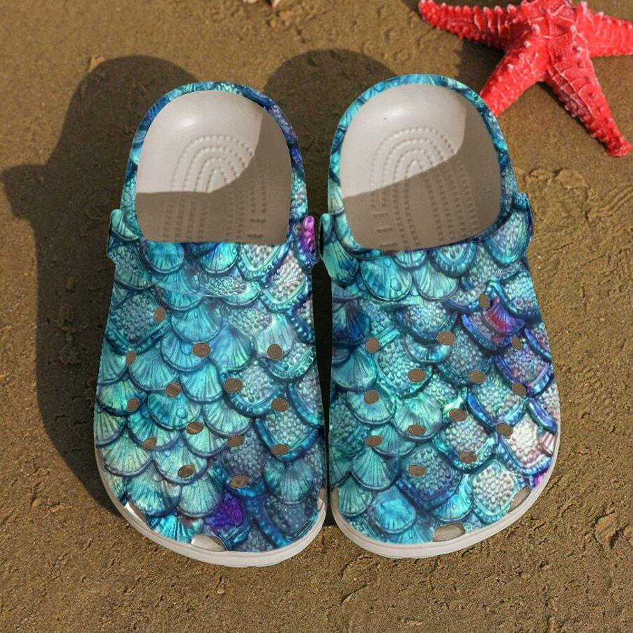 Mermaid Personalized Clog, Custom Name, Text, Color, Number Fashion Style For Women, Men, Kid, Print 3D Magical Scale