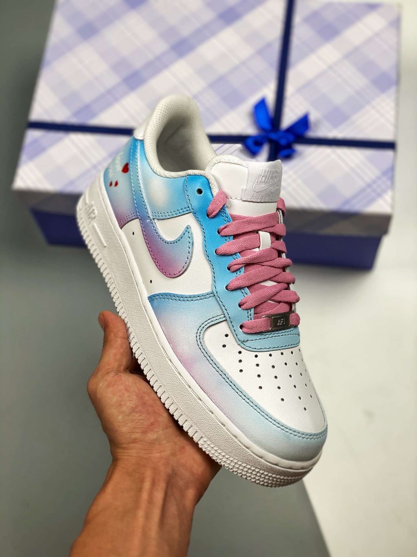 Custom Nike Air Force 1 I Love You WhiteMulti 5341029