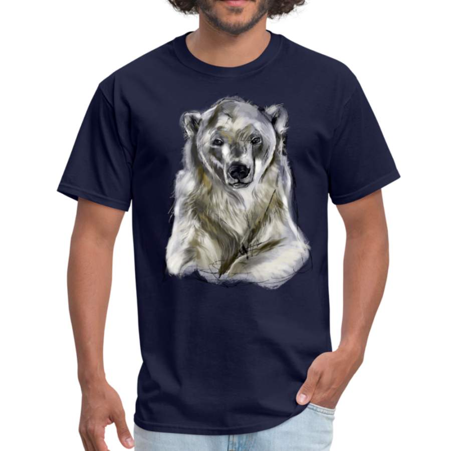 Polar bear tshirt – Animal Face T-Shirt