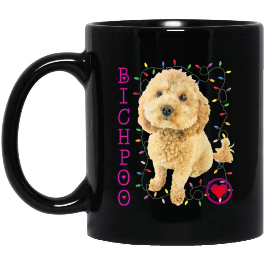 Bichpoo Puppy Dog Poodle cross Noodle Super cute Boodle Mug