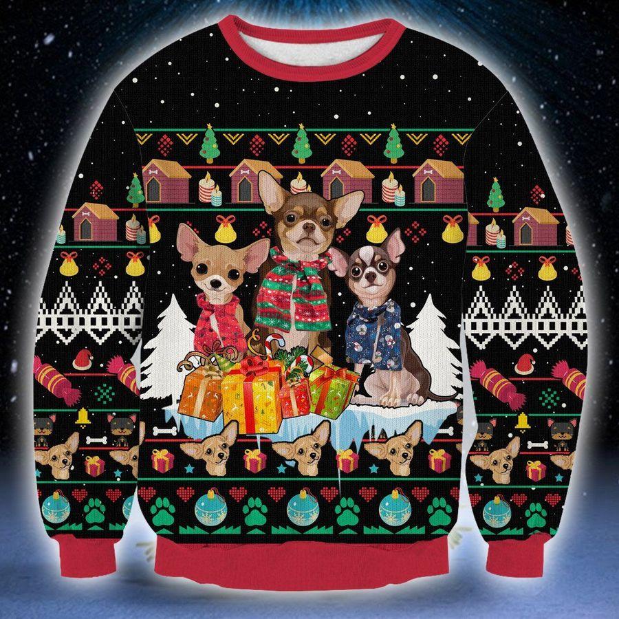 Chihuahua Christmas Ugly Sweater | Unisex | Full Size | Adult | Colorful | US1893