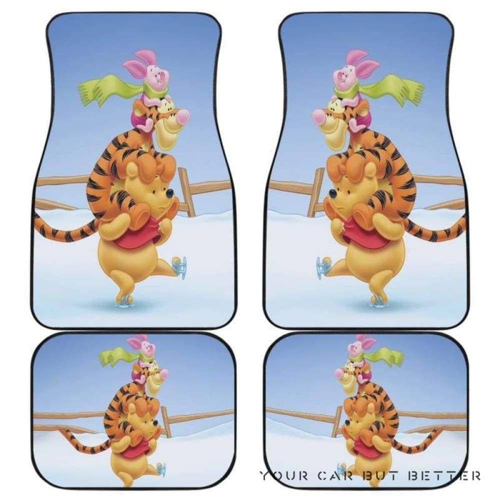 Winnie The Pooh Car Floor Mats 081812 Personalized Car Seat Floor Mat Custom Print v10861