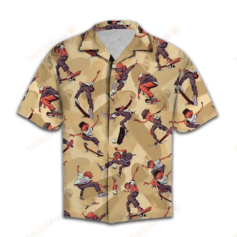 Skateboard Hawaiian Shirt Ha78095