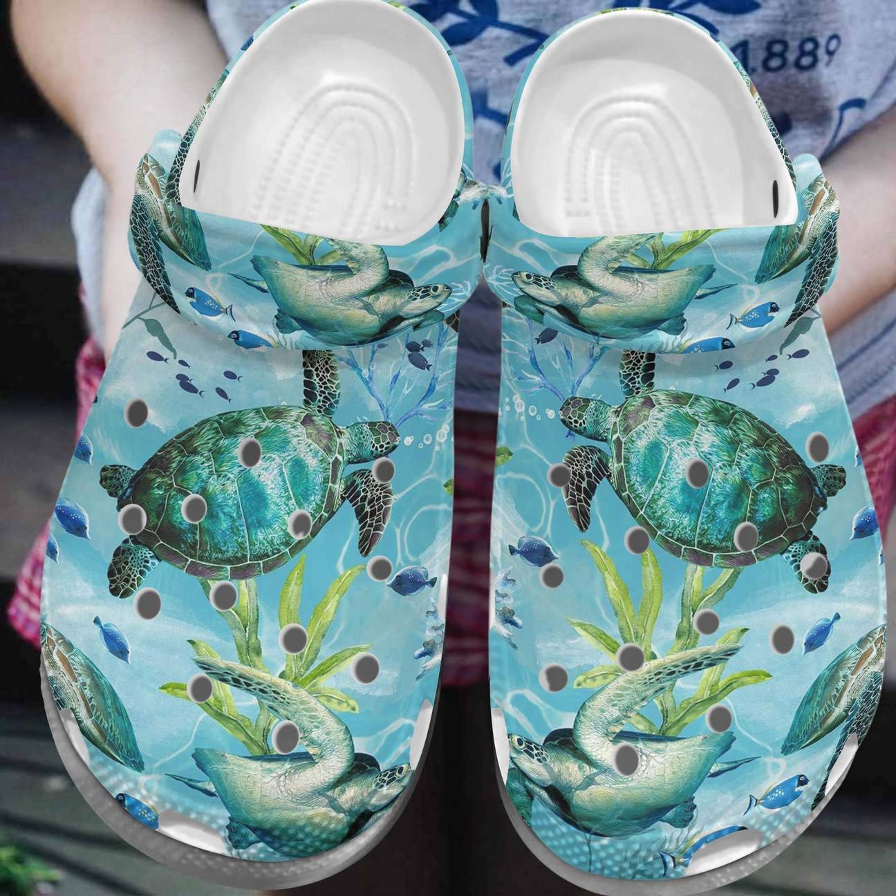 Sea Turtle Personalized Clog, Custom Name, Text, Color, Number Fashion Style For Women, Men, Kid, Print 3D Gorgeous