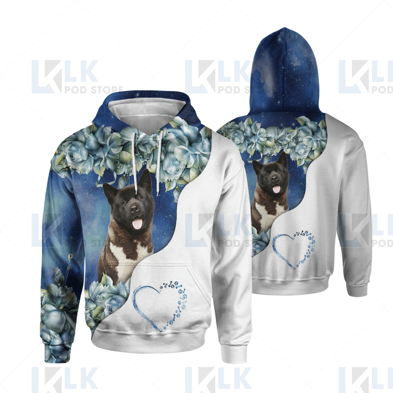 AKITA – HOODIE Half Curse Flower [ID3-B]