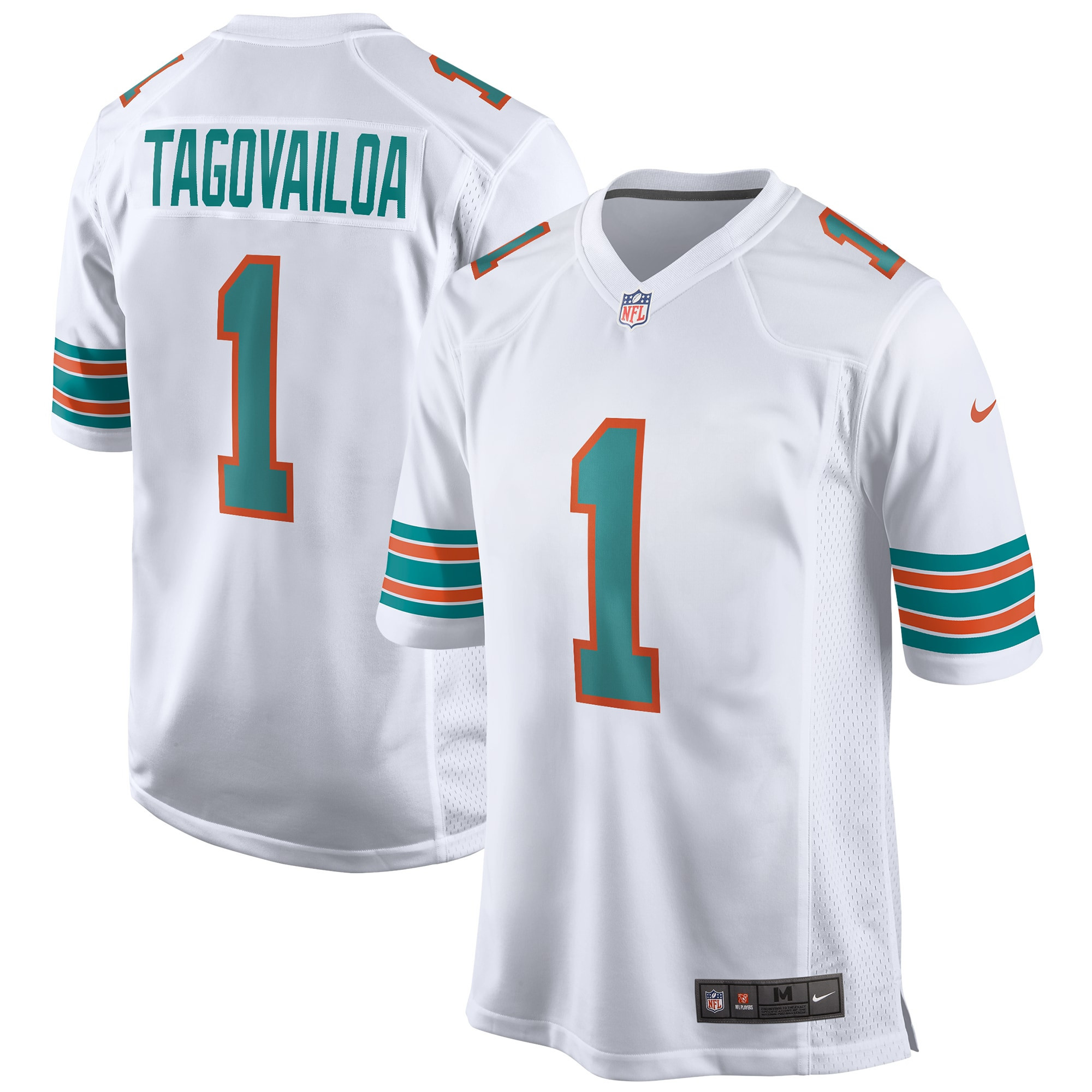 Tua Tagovailoa Miami Dolphins 2nd Alternate Game Jersey White NFL