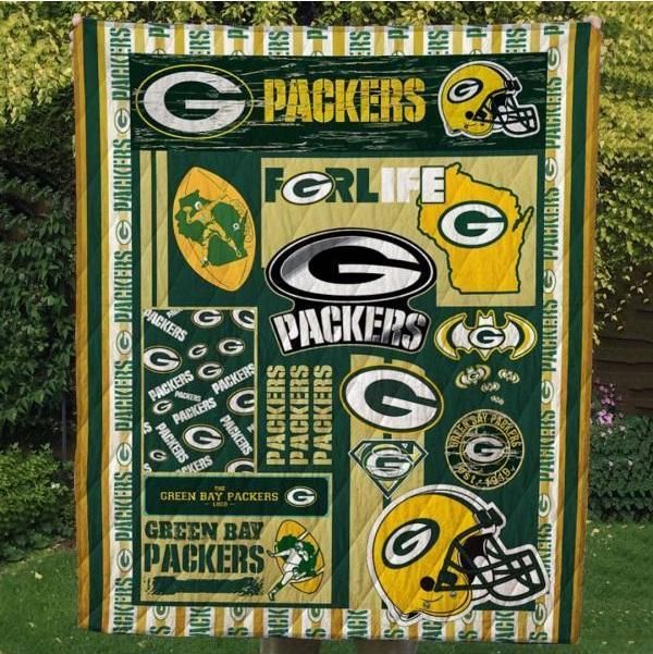 Lalasea Green Bay Packers 3D Customized Quilt Blanket Esr303