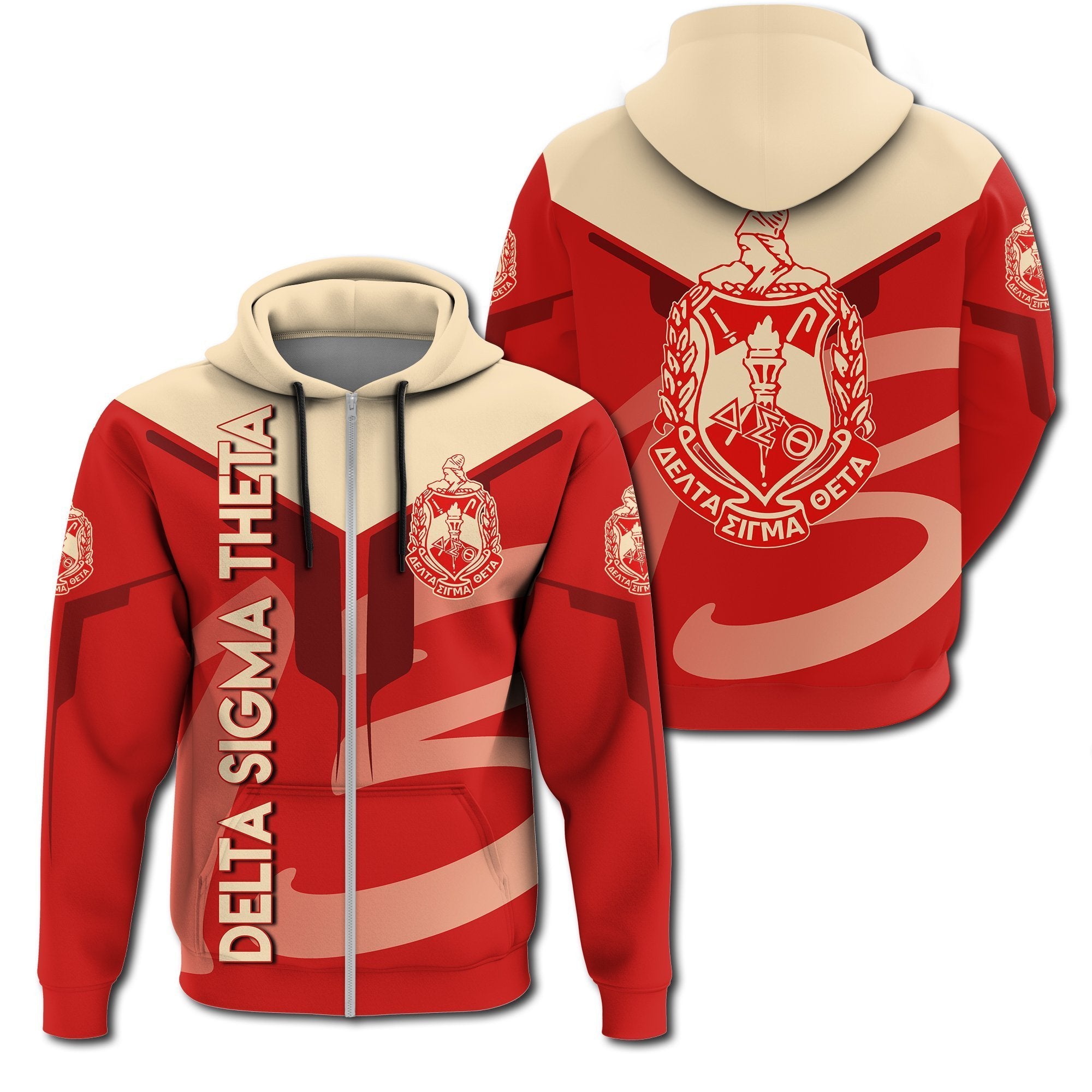 Greek Life Hoodie – Delta Sigma Theta Zip Hoodie Drinking Style