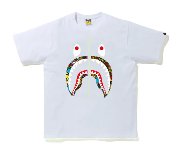 BAPE Milo Banana Pool Shark Tee White