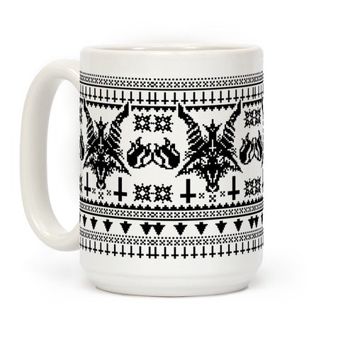 Baphomet Ugly Christmas Sweater Coffee Mug