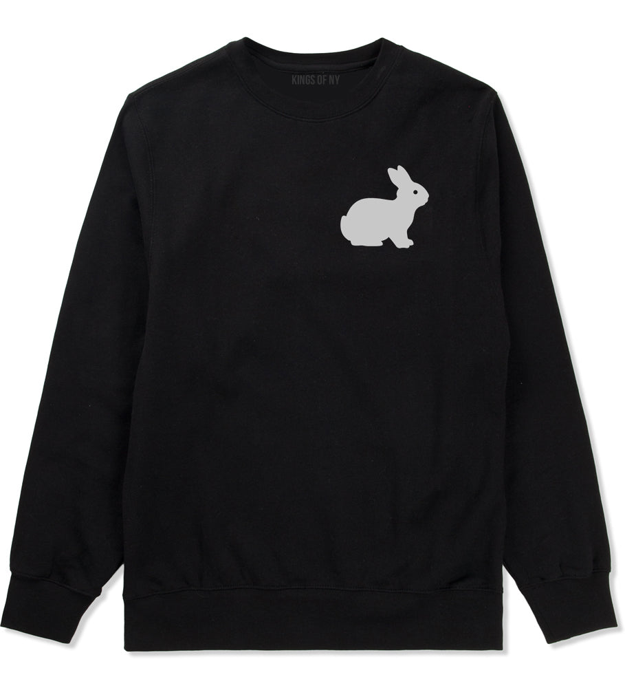 Bunny Rabbit Easter Chest Mens Crewneck Sweatshirt