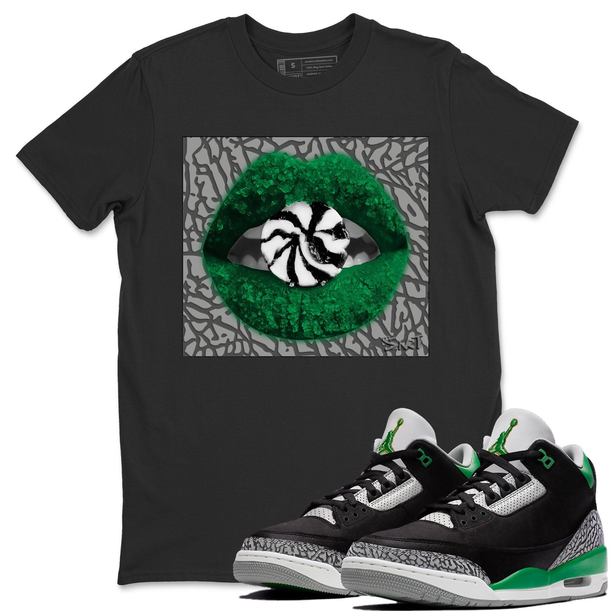 Lips Candy T-Shirt – Air Jordan 3 Pine Green