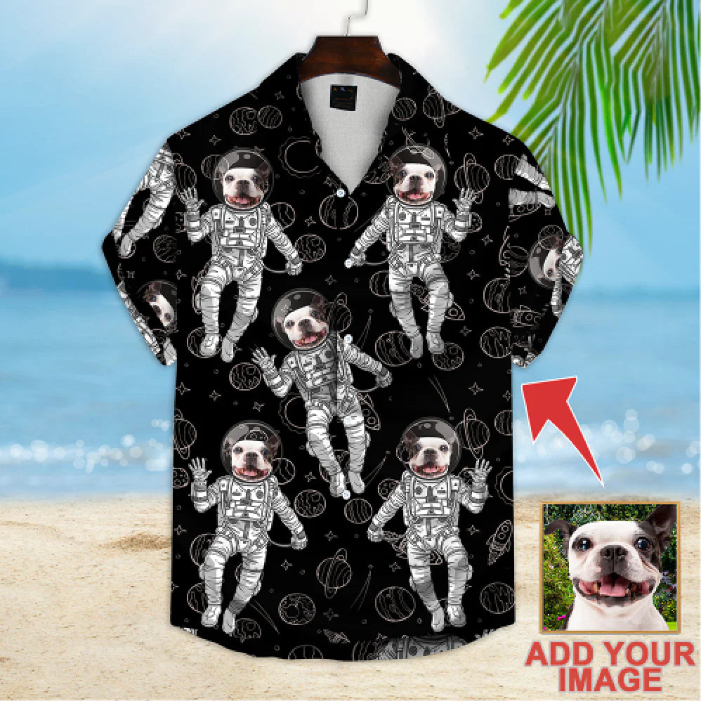 Custom Space Pattern Hawaii Photo Dog Hawaii Shirt Ha61771