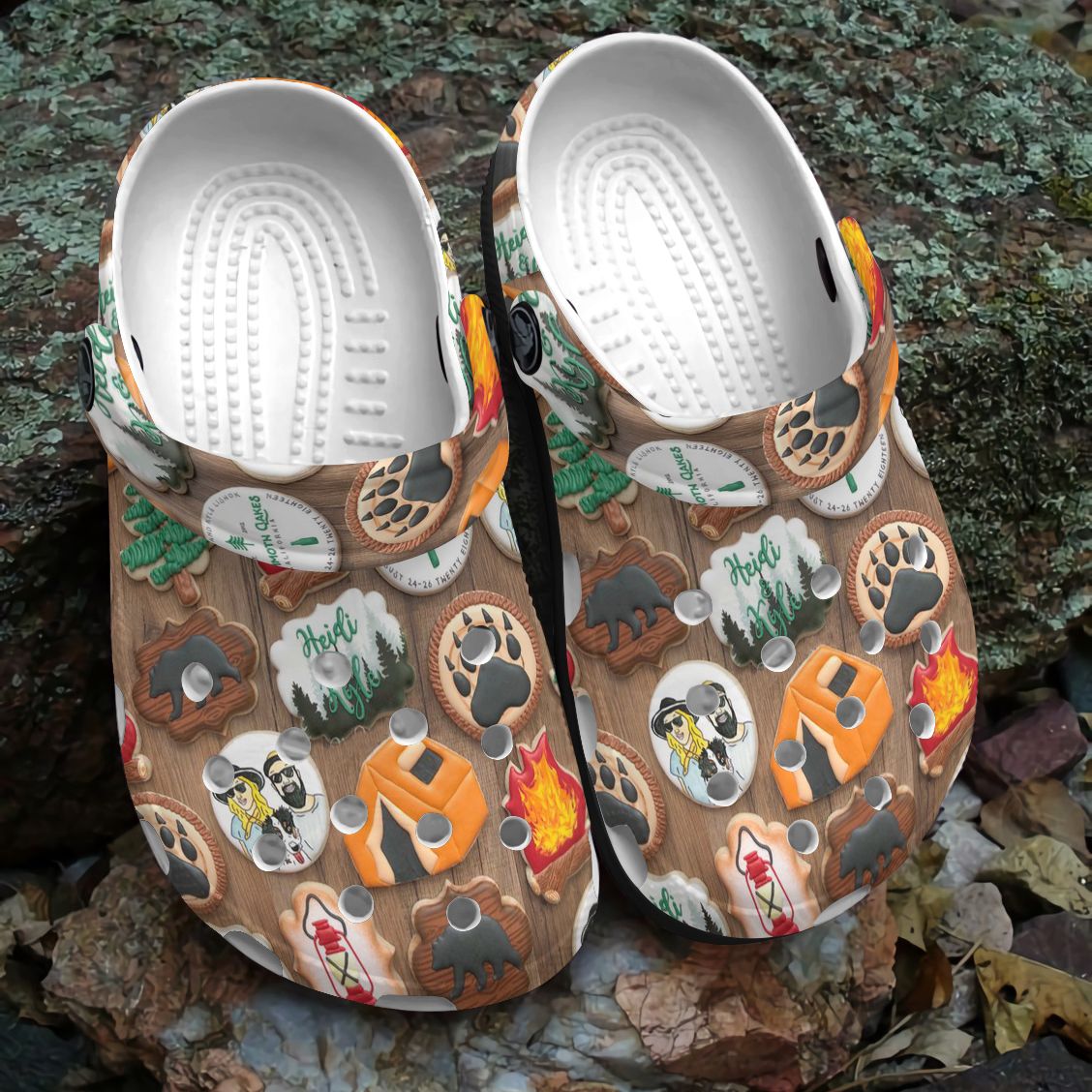 Camping Personalized Clog, Custom Name, Text, Color, Number Fashion Style For Women, Men, Kid, Print 3D Camping Life