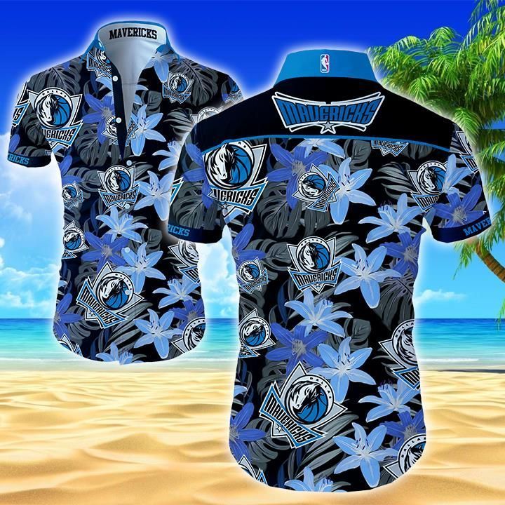 Dallas Mavericks Hawaii Shirt Summer Button Up For Men Beach Wear Short Sleeve Ha111285