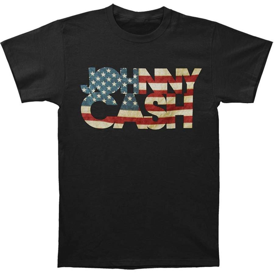 Men’s Johnny Cash Americana T-shirt Black