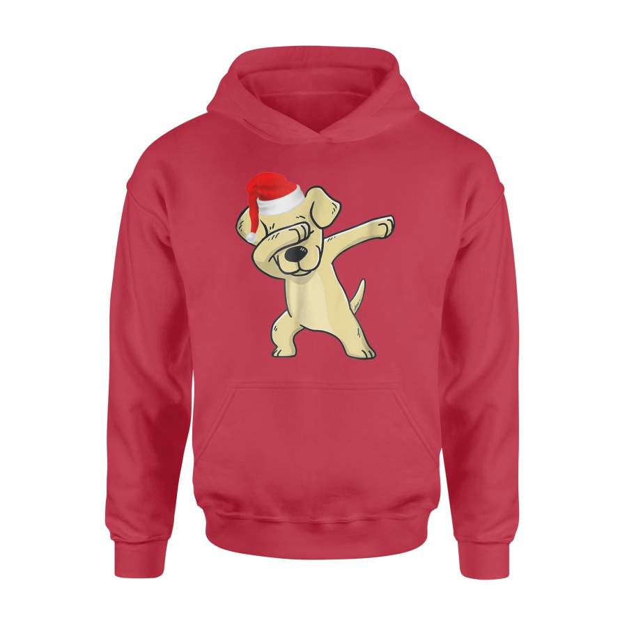 Dabbing Lab-Retriever Cute Santa Hat Christmas Gift Hoodie
