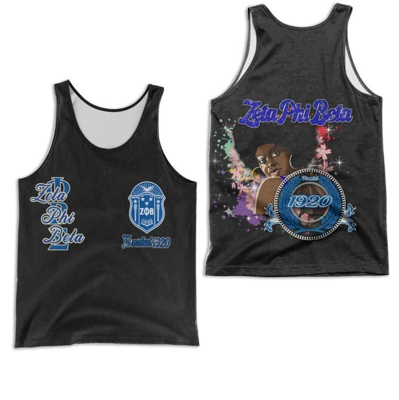 Sorority Tank Top – Zeta Phi Beta Beautiful Black Girl Racerback Tank