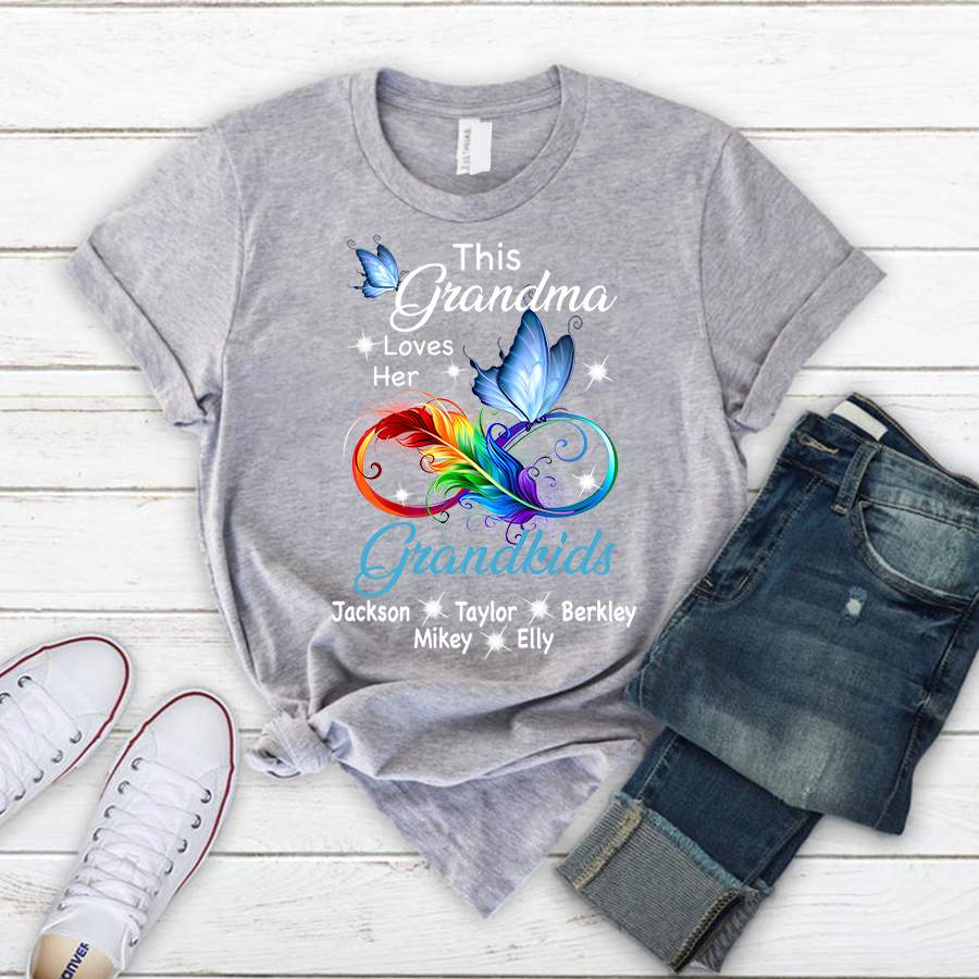 Personalized This Grandma Loves Her Grandkids T Shirt