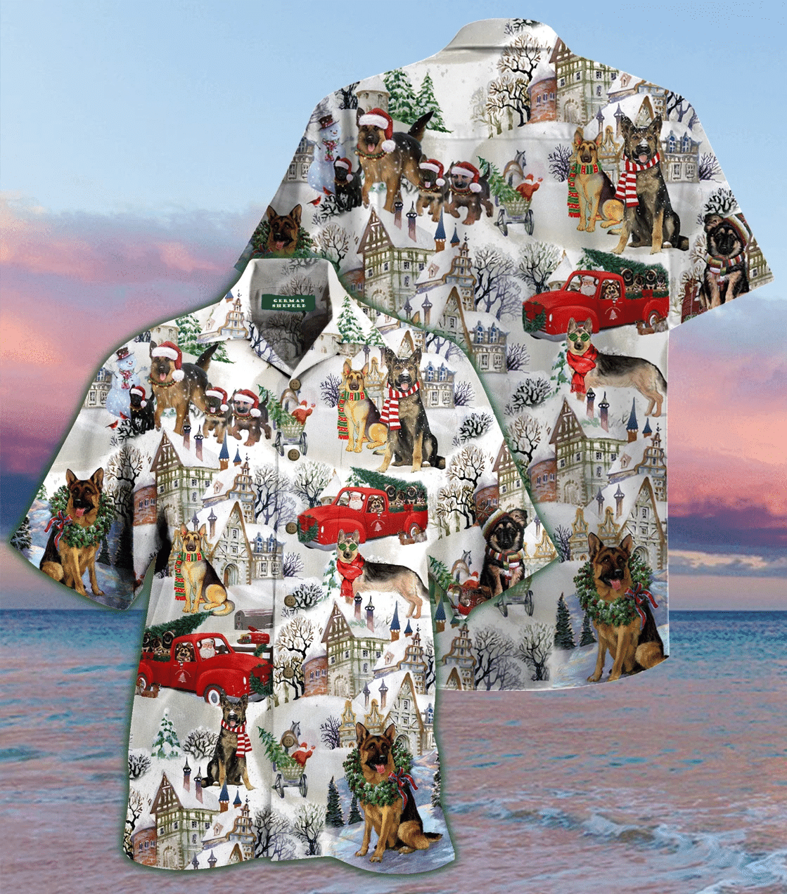 All I Want For Christmas Are German Shepherds Hawaiian Shirt Ha16031