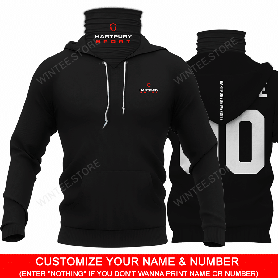 30HartpuryUniversity001 |HoodieMask| CUSTOMIZE YOUR NAME & NUMBER | HOT SALE 3D PRINTED