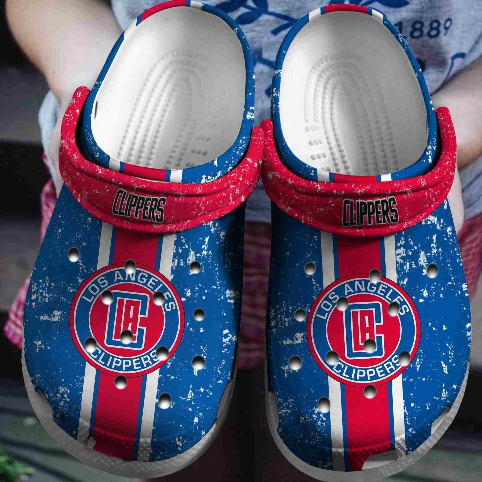 Los Angeles Clippers Basketball Club Clogs Crocband Shoes Crocss Comfortable For Men Women