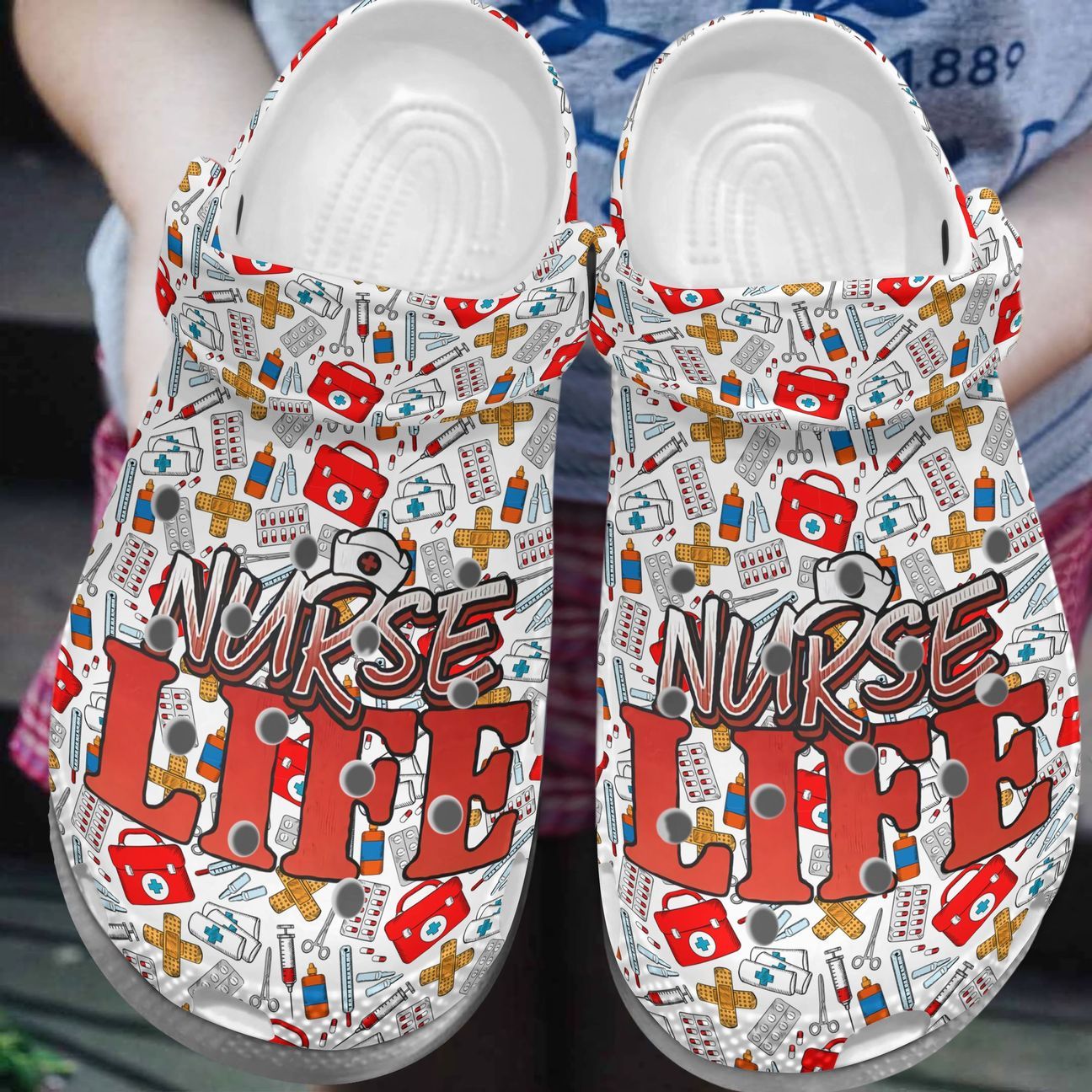 Nurse Personalized Clog, Custom Name, Text, Color, Number Fashion Style ...