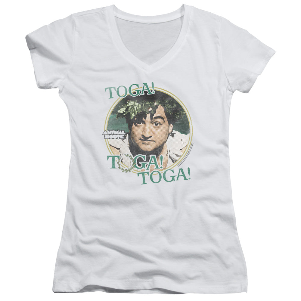 Animal House Toga Junior Girls V Neck Movie T-Shirt