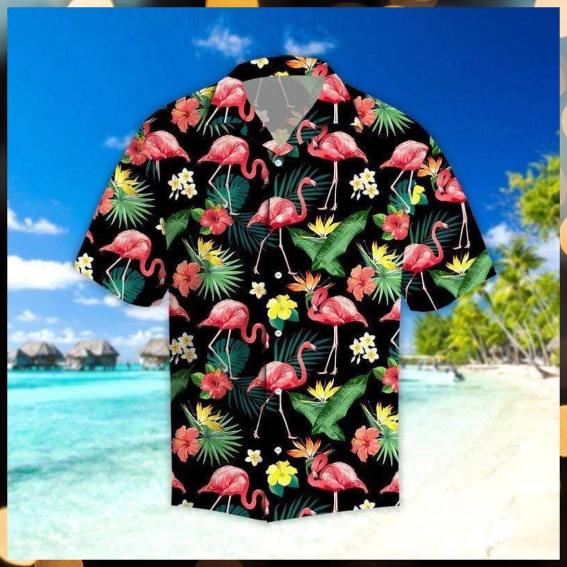 Flamingo Hibiscus Hawaii Shirt Made In Summer Beach Shirts Ha27652