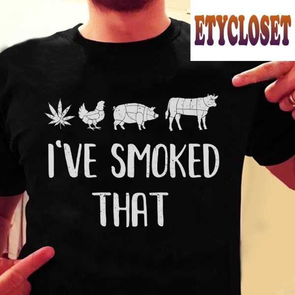 Smoked Farm Animal Unisex T-Shirt For Men Women Canabis Marijuana 420 Weed Shirt Clothing Gifts Ht