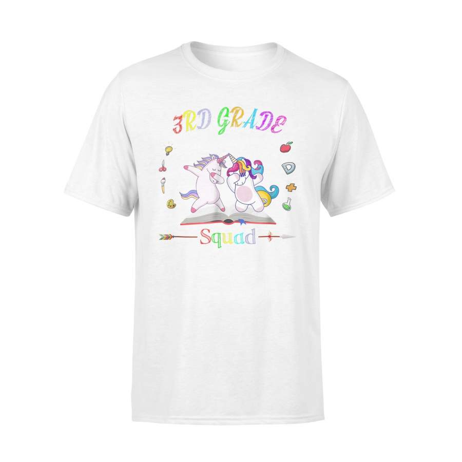 3rd Grade Squad Unicorn Dabbing Teache Back To School T-Shirt