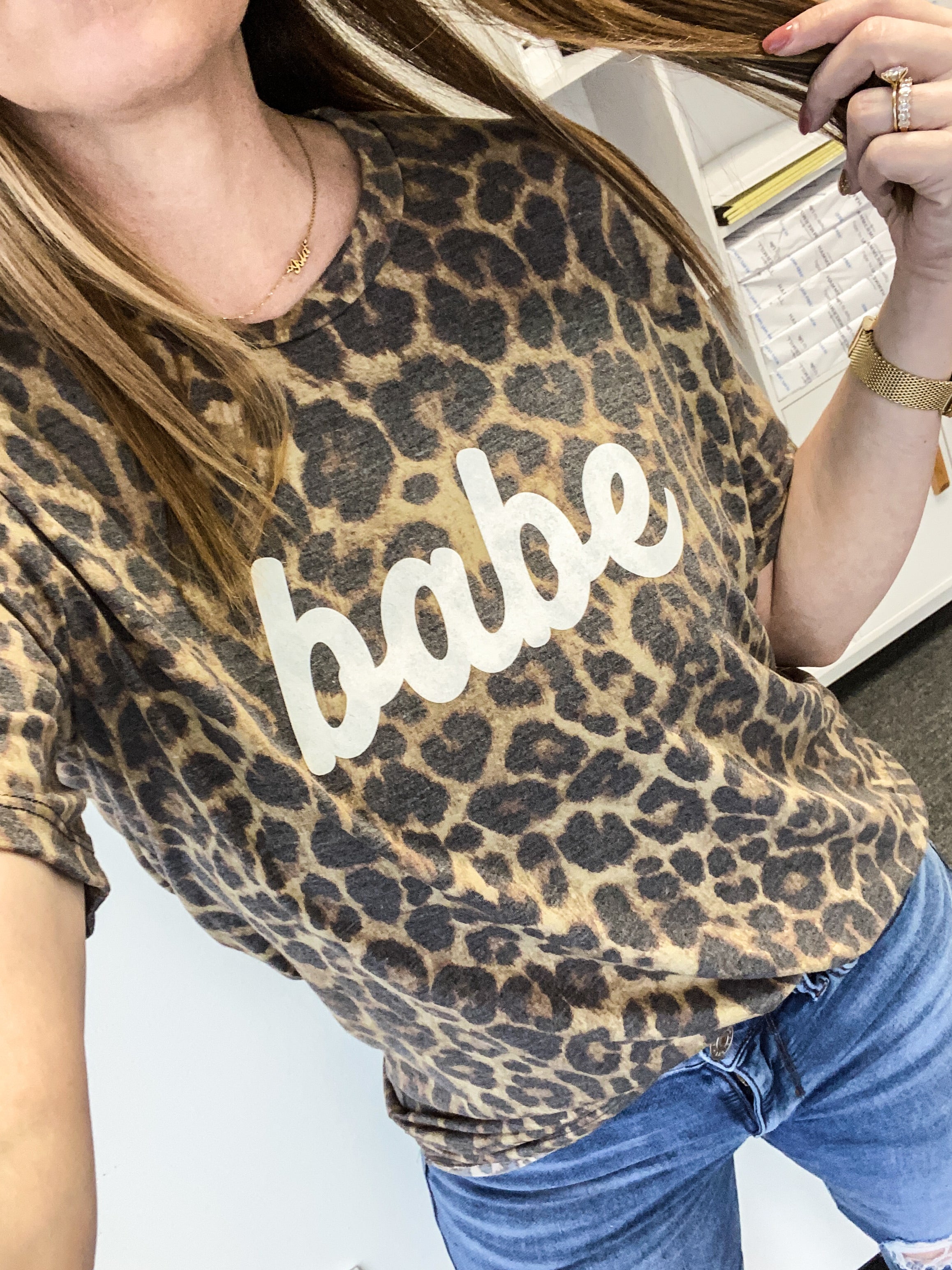 Babe Leopard Tee