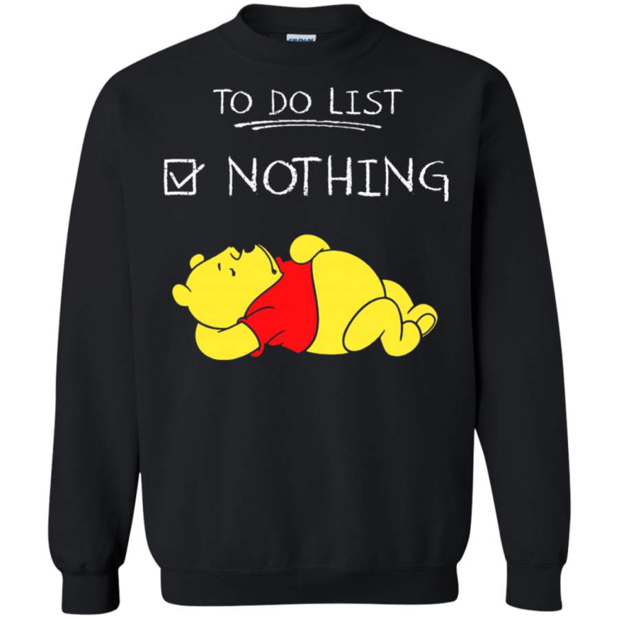 AGR To Do List Nothing Winnie The Pooh Sweatshirt