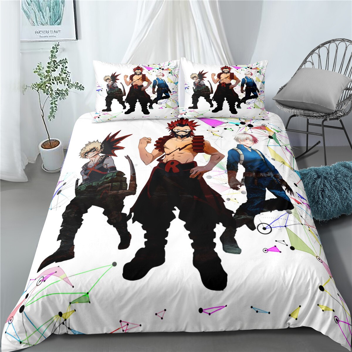 3D My Hero Academia Pillow Case Bed Duvet Covers Bedding Sets Bed Set Home Decor Bedding