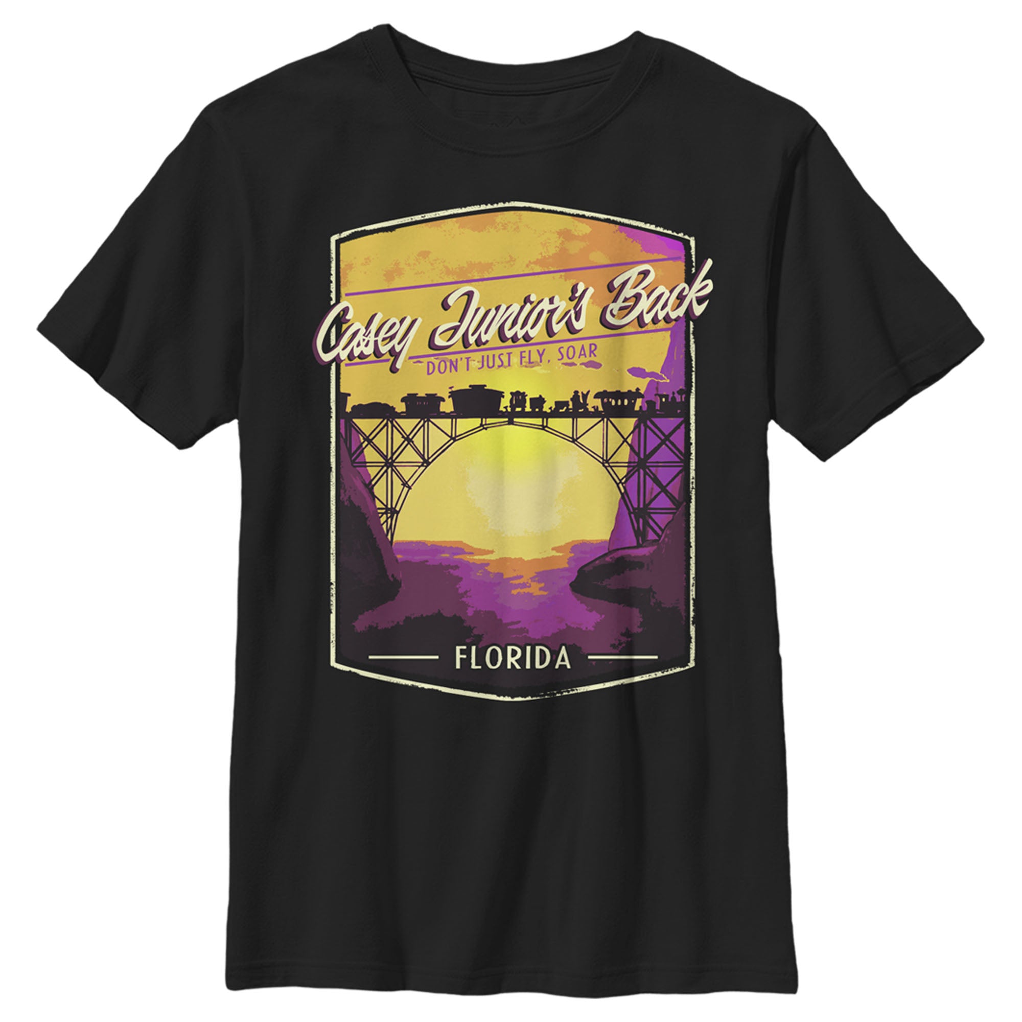 Boy’S Dumbo Casey Junior’S Back Florida Postcard T-Shirt