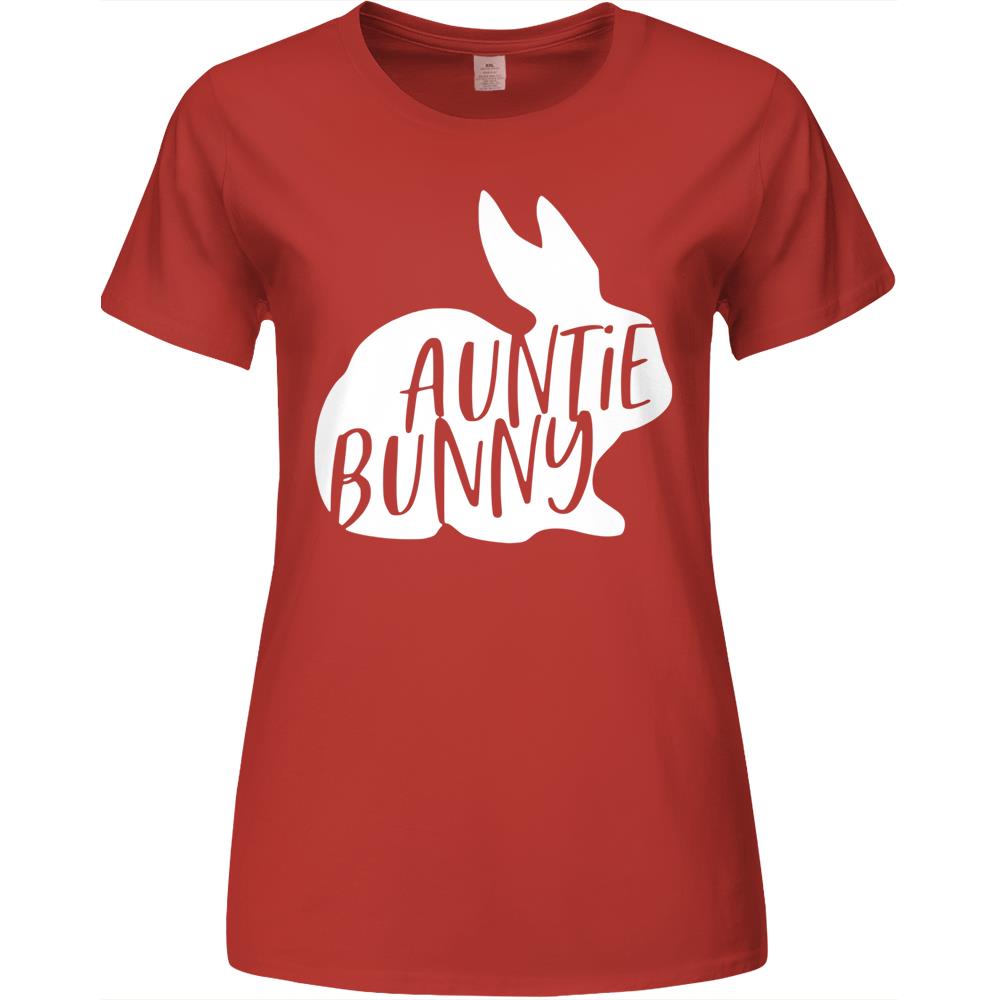 Auntie Bunny Cute Rabbit Family Matching Happy Easter Day Premium Womens Tshirts