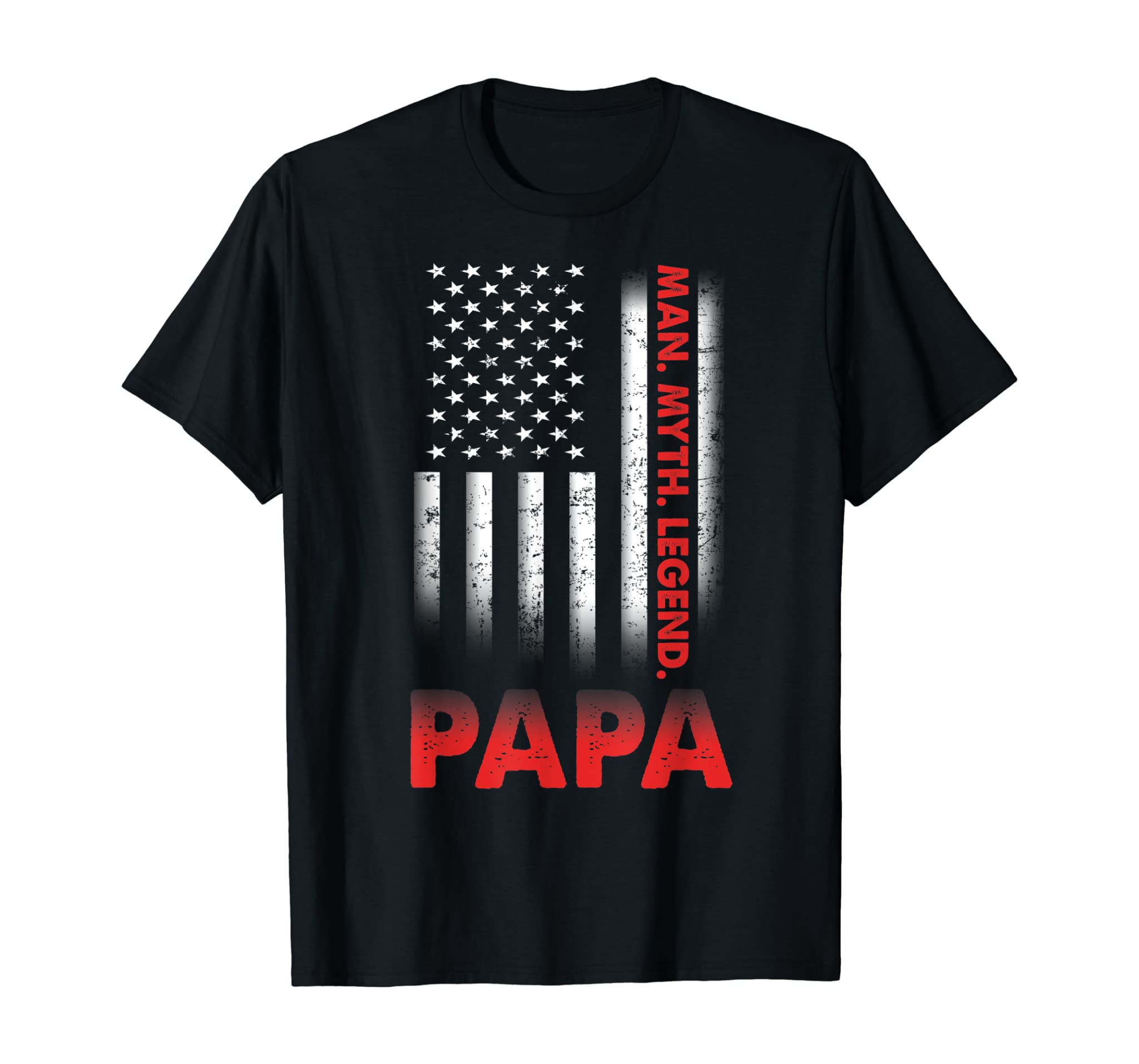 Papa Man Myth Legend T-Shirt Vintage For Mens Dad Father T-Shirt