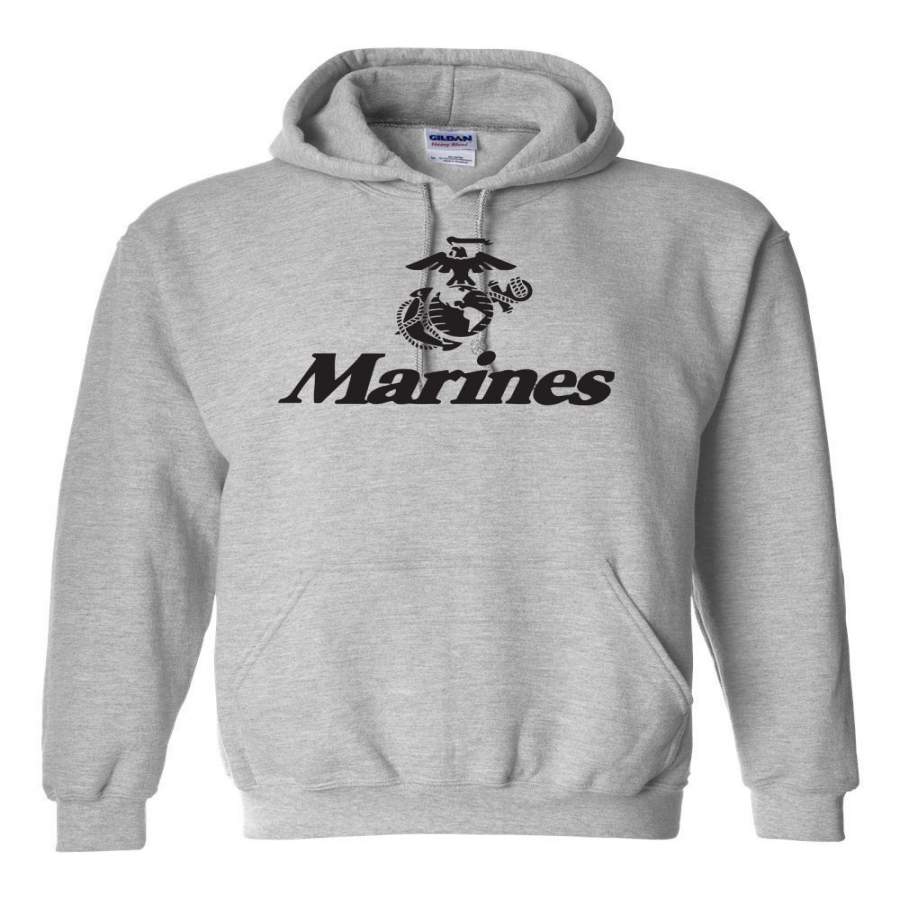 Hoodie Marine Corps Us Navy Anchor Eagle United States Military Usmc ...