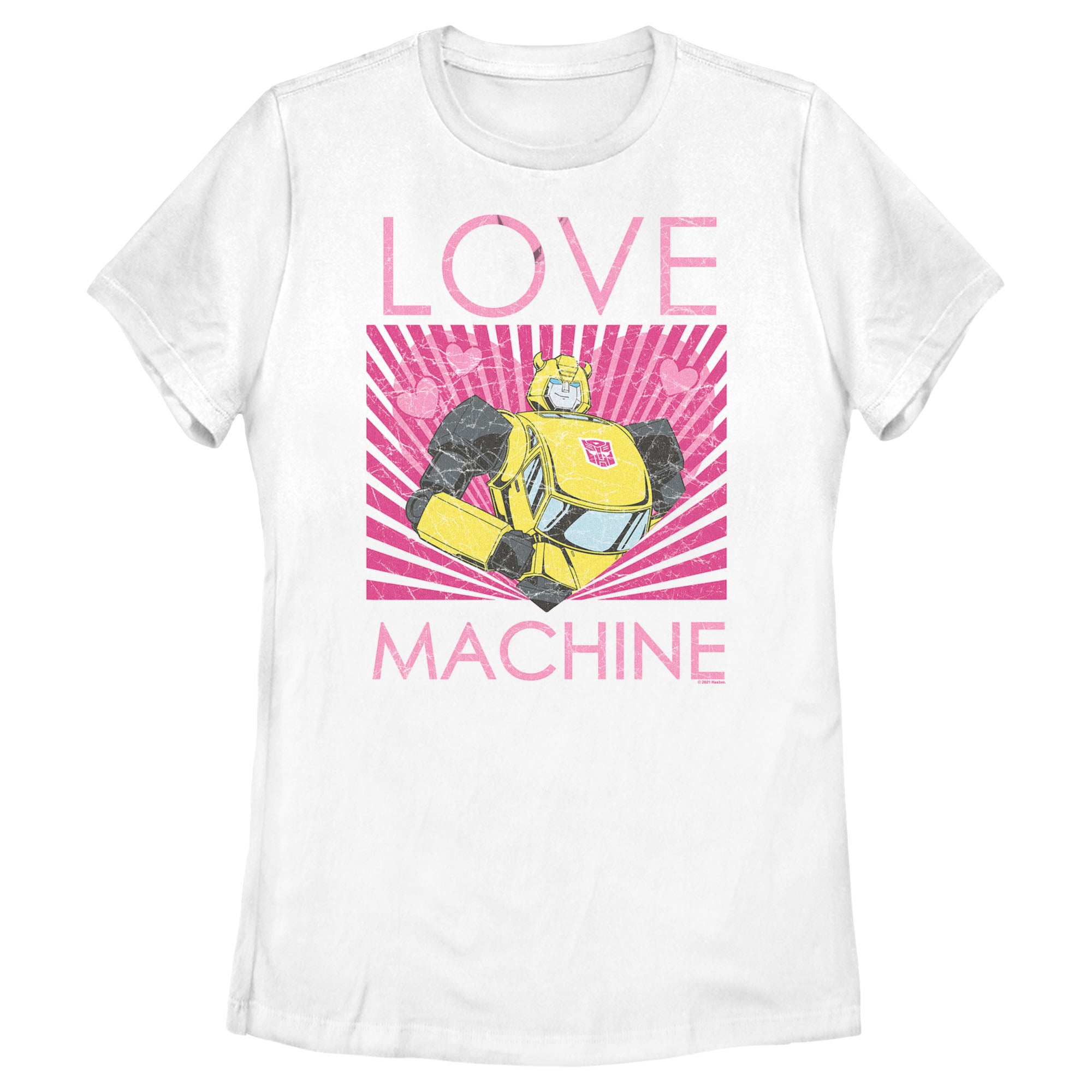 Women’S Transformers Bumblebee Love Machine T-Shirt